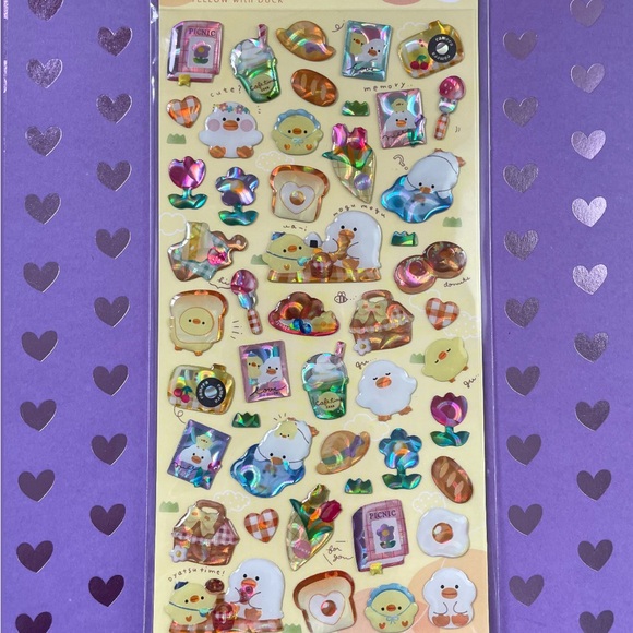 Melty Couleur hologram resin sticker - Duck - Picture 3 of 4